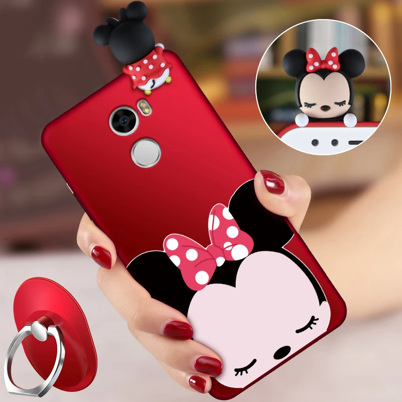 ALIVO чехол для Xiaomi Redmi 4 с шнурком полная защита мультфильм 3d кремниевый