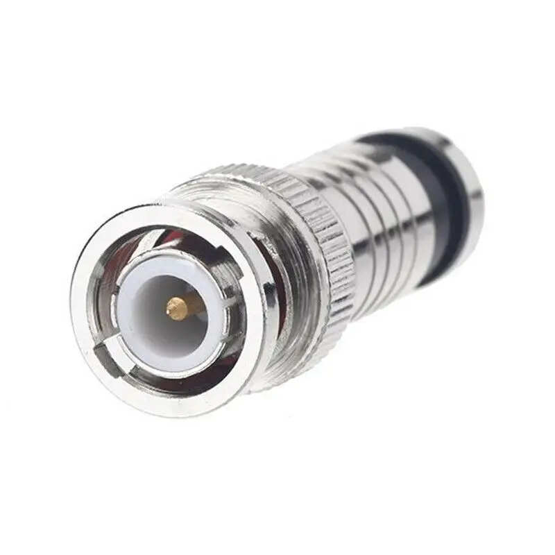 Компрессионный разъем BNC для камер Coax RG59/RG60 RG6 RG 59 60 CCTV|Коннекторы и разъёмы| |