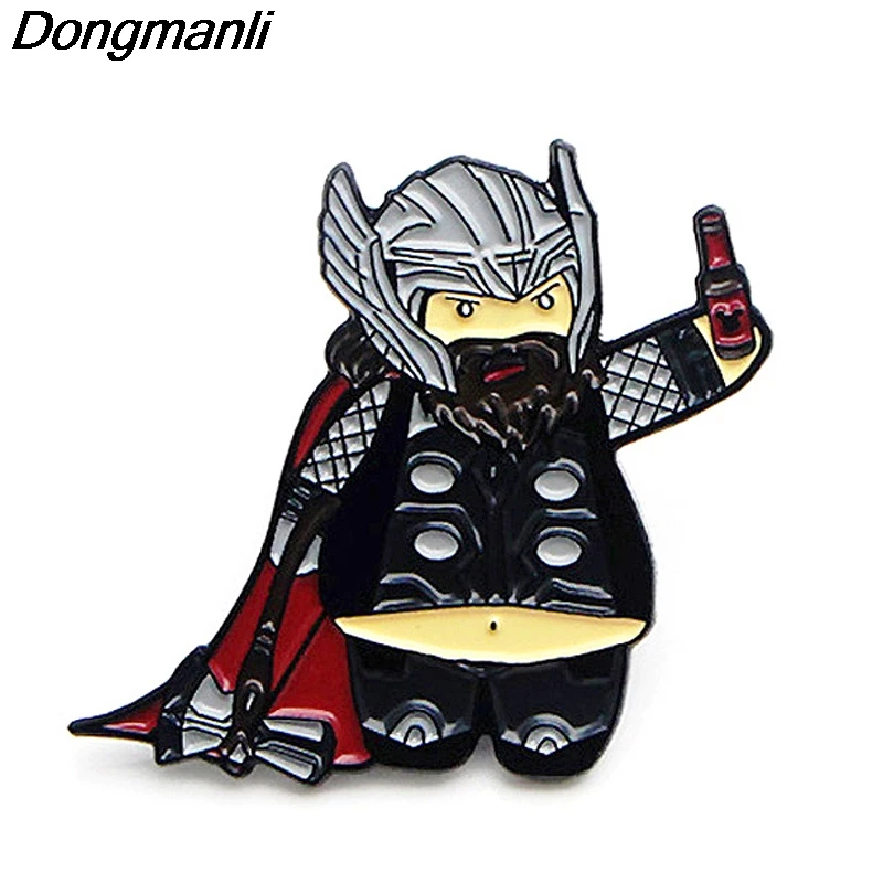 P3764 Dongmanli модные забавные металлические эмалированные булавки и броши для лацкан прикольный значок воротник ювелирные изделия