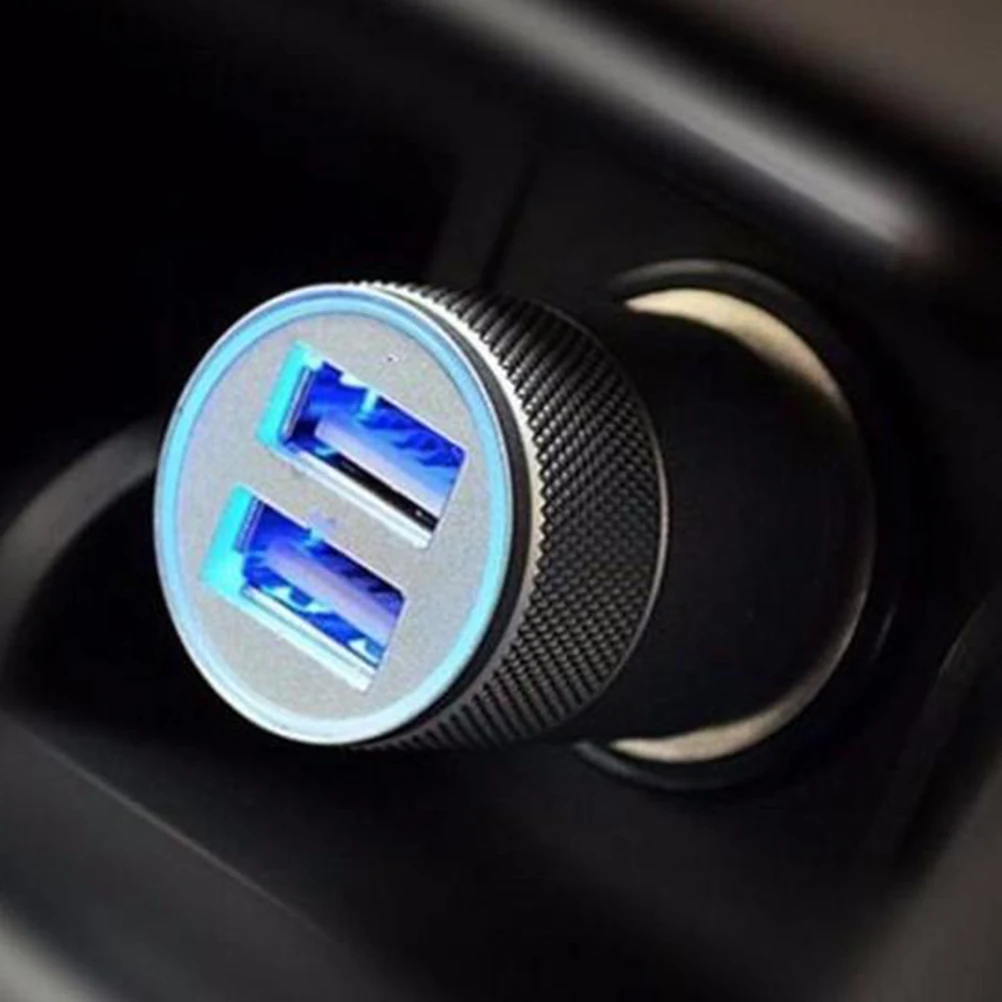 2.1A 1A алюминиевый сплав 2 usb порта универсальная интеллектуальная зарядка двойной