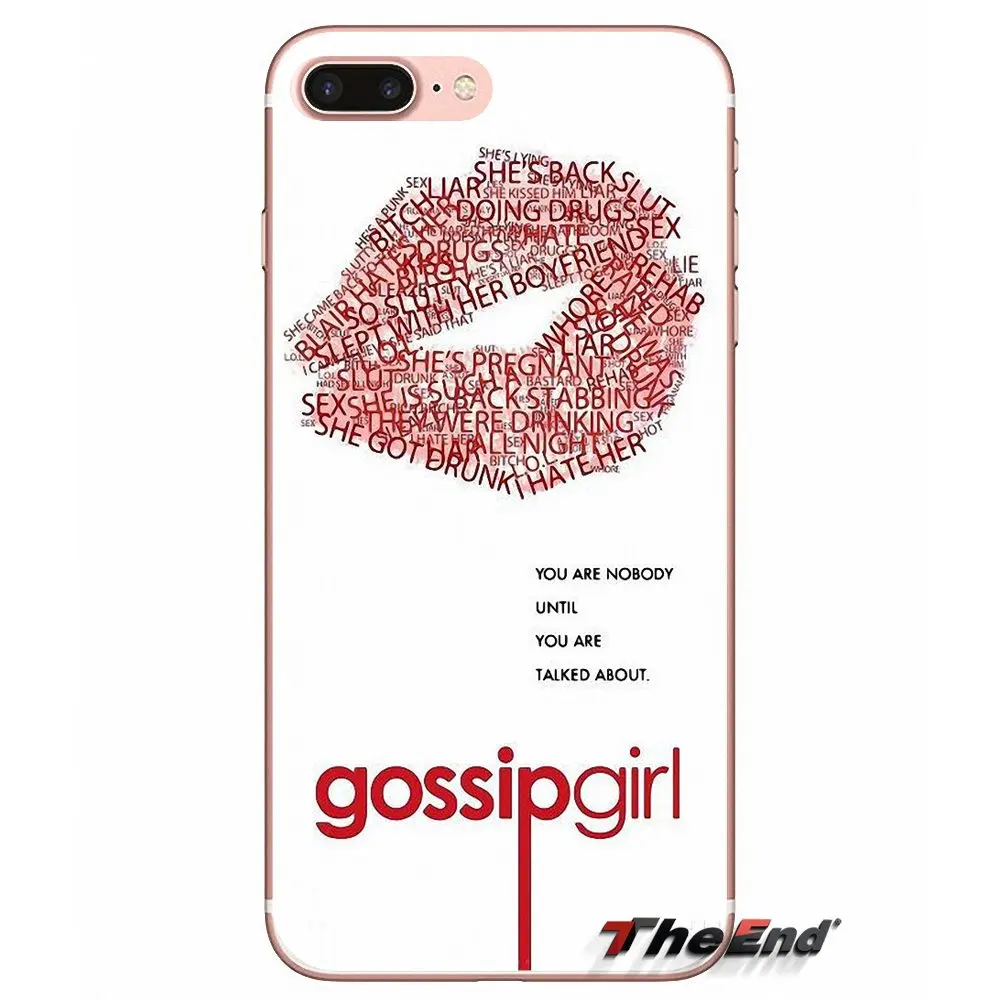 Силиконовый чехол из пастельного ТПУ с логотипом Gossip girl для Sony Xperia Z Z1 Z2 Z3 Z5 compact M2 M4