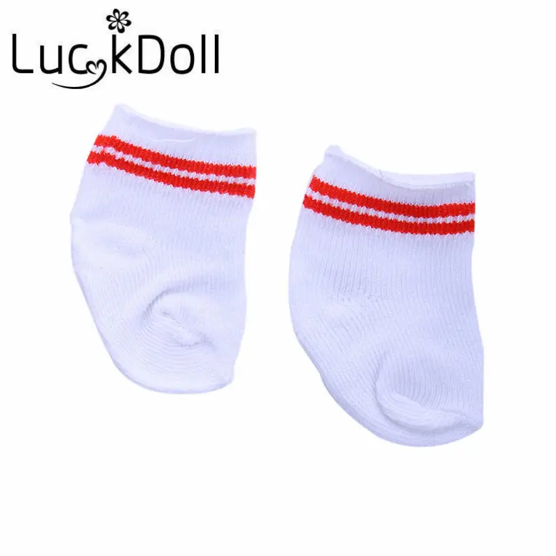 Носки LUCKDOLL в полоску размер 18 дюймов американская кукла 43 см аксессуары для