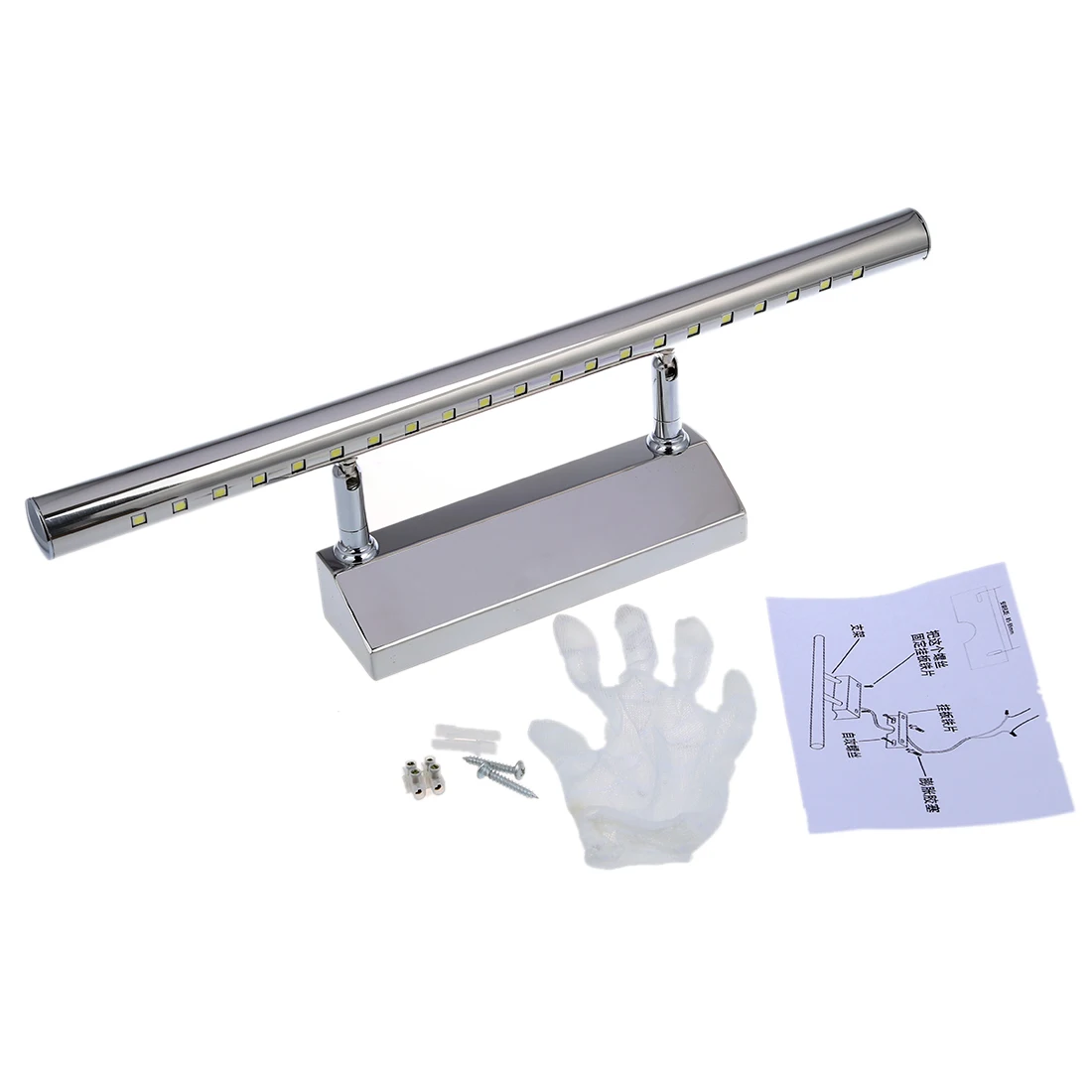 Самый дешевый 5W 21 LED 5050 SMD стальной зеркальный светильник для ванной настенный