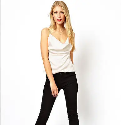 2015 Womens Ladies Summer Loose Casual Chiffon Ruffles Sleeve Vest Shirt Tops Blouse | Женская одежда