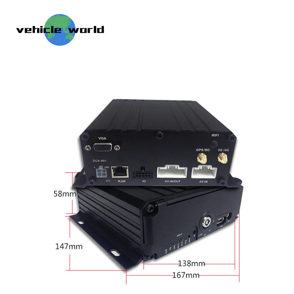 H.264 2.0MP AHD 1080P HDD 6Ch GPS 4G Мобильный DVR для школьного автобуса автомобиля такси