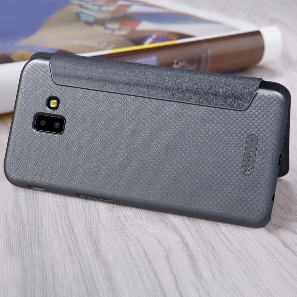 Чехол для Samsung Galaxy j6 Plus чехол J6 + флип-чехол блестящий из искусственной кожи серии