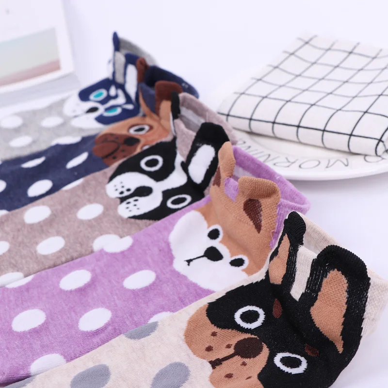 1 пара новинка весна осень милые женские носки с ушками животных хлопковые для