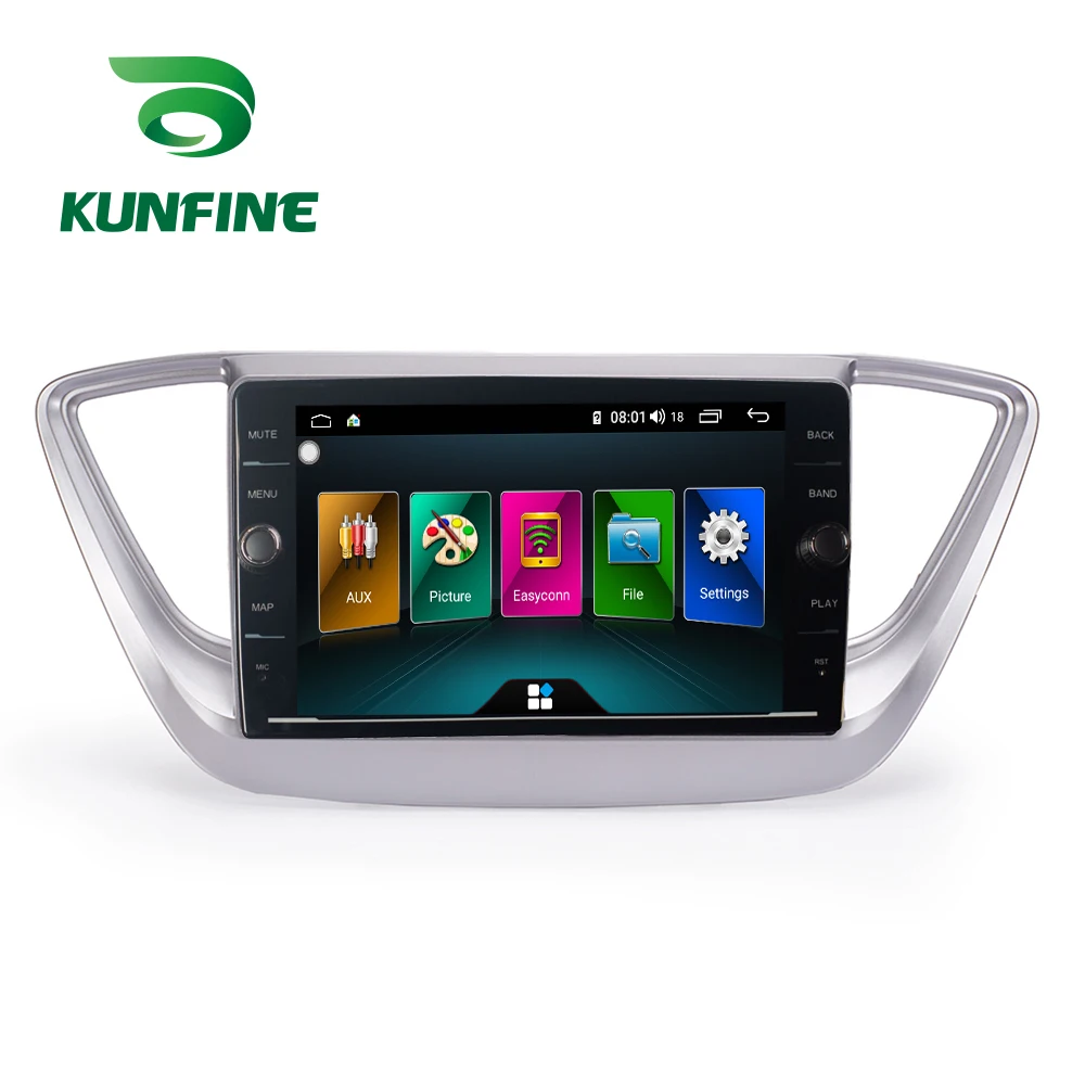 Восьмиядерный ПЗУ 64 ГБ Android 8 1 автомобильный DVD GPS навигационный плеер Deckless стерео
