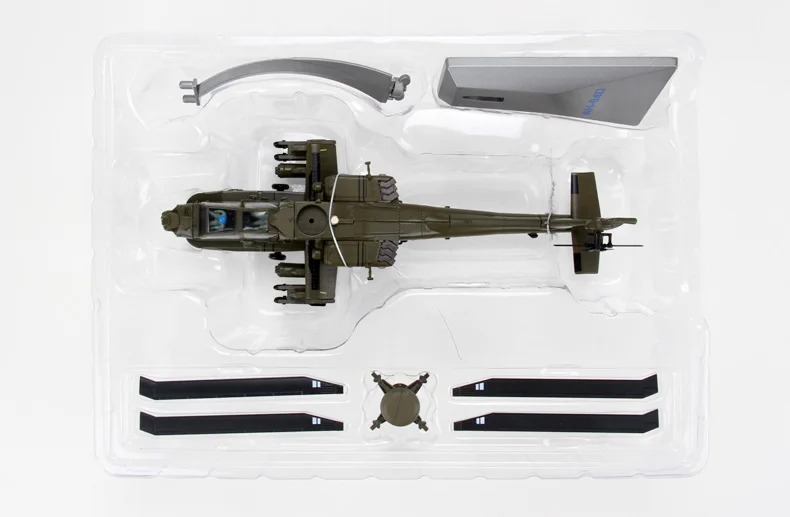YJ 1/72 масштаб военная модель игрушки Boeing AH-64D вертолет Apache литой металлический самолет модель игрушки для подарка/коллекции