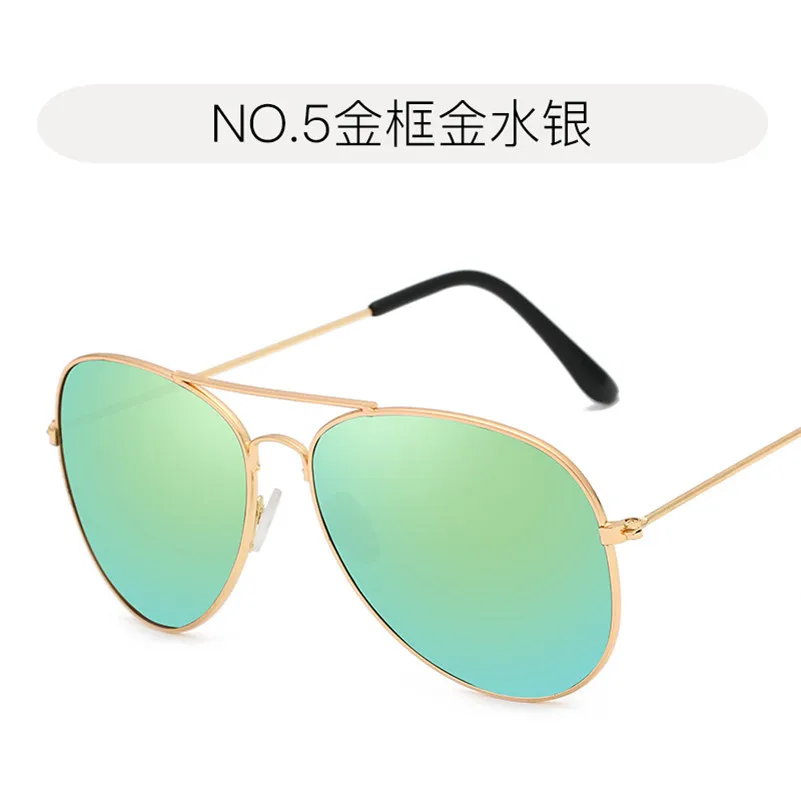 Gold frame Gold Hindfield ladies sunglasses Men women Goggle UV400 Europe and America fashion Accessories Trends neutral Beach Sun Glasses - Цвет линз: Gold frame Gold