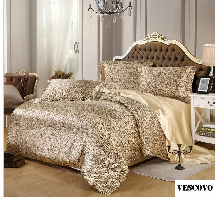 Известный бренд дизайнер китайского шелка пятно постельных принадлежностей Queen