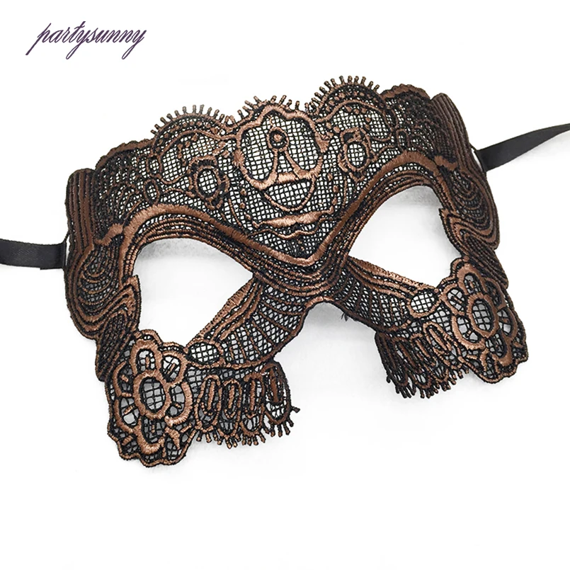 PF пикантные маска на глаза кружевная маски верхняя половина лица Бал Маска для