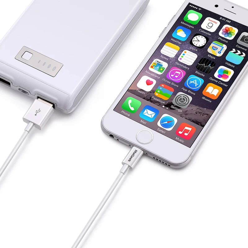 MaGeek 1 0 м/фута фотокабели MFi Lightning к USB-кабелю для iPhone 6 6s Φ iPad 4 mini Air 2 iOS 8 9 10 | Мобильные