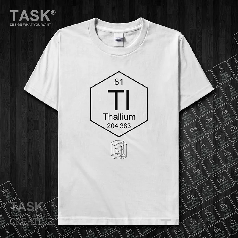 Химическая периодическая таблица 81 Tl Chemistry мужская футболка с короткими рукавами