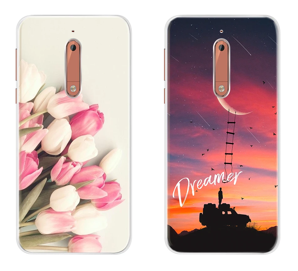 Для Nokia 5 Чехол 5," мультяшный Мягкий Силиконовый ТПУ чехол для телефона для Nokia 5 Nokia5 Global Dual TA-1024 TA-1053 TA-1044 задняя крышка