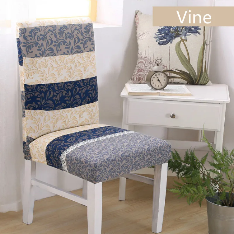 1 шт. супер облегающий эластичный короткий Чехол для стула столовой съемный чехол