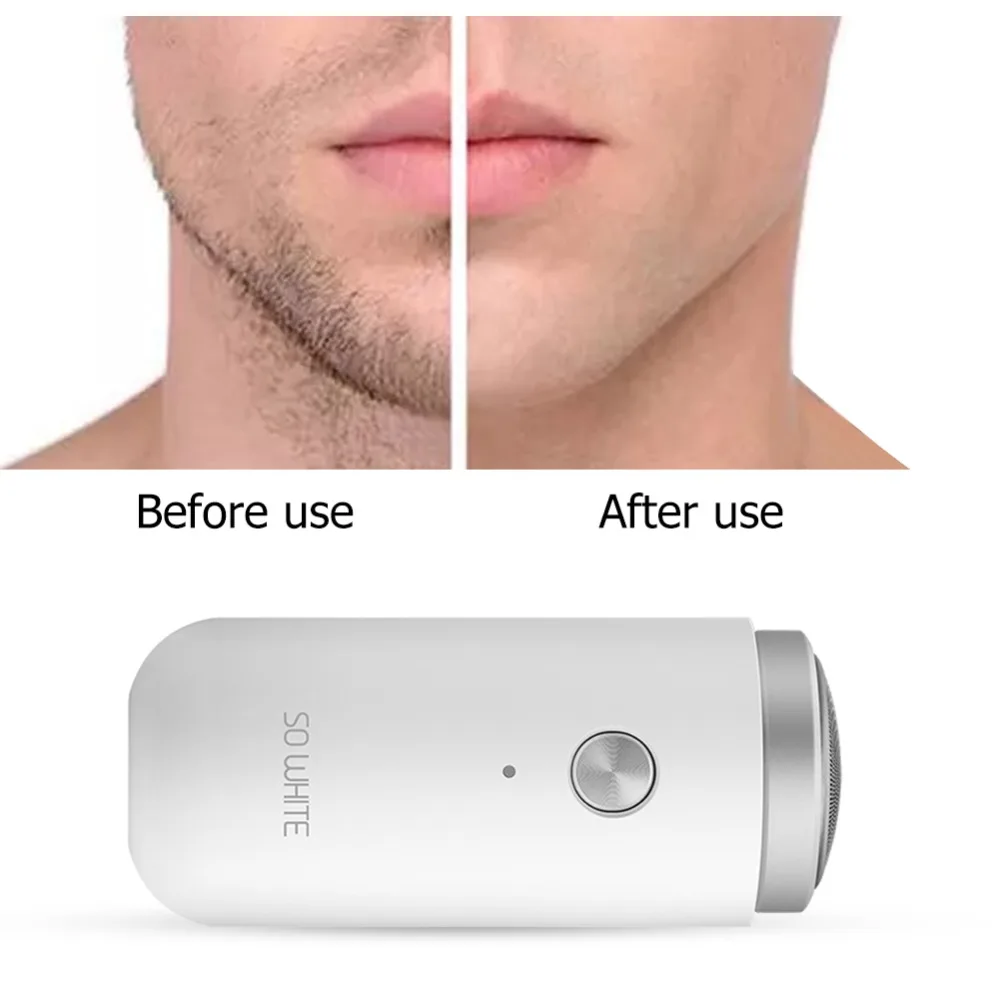 Xiaomi Mijia электробритва для мужчин SO WHITE ED1 USB перезаряжаемая бритва мини Водонепроницаемый триммер для бороды бритва Парикмахерская бритва