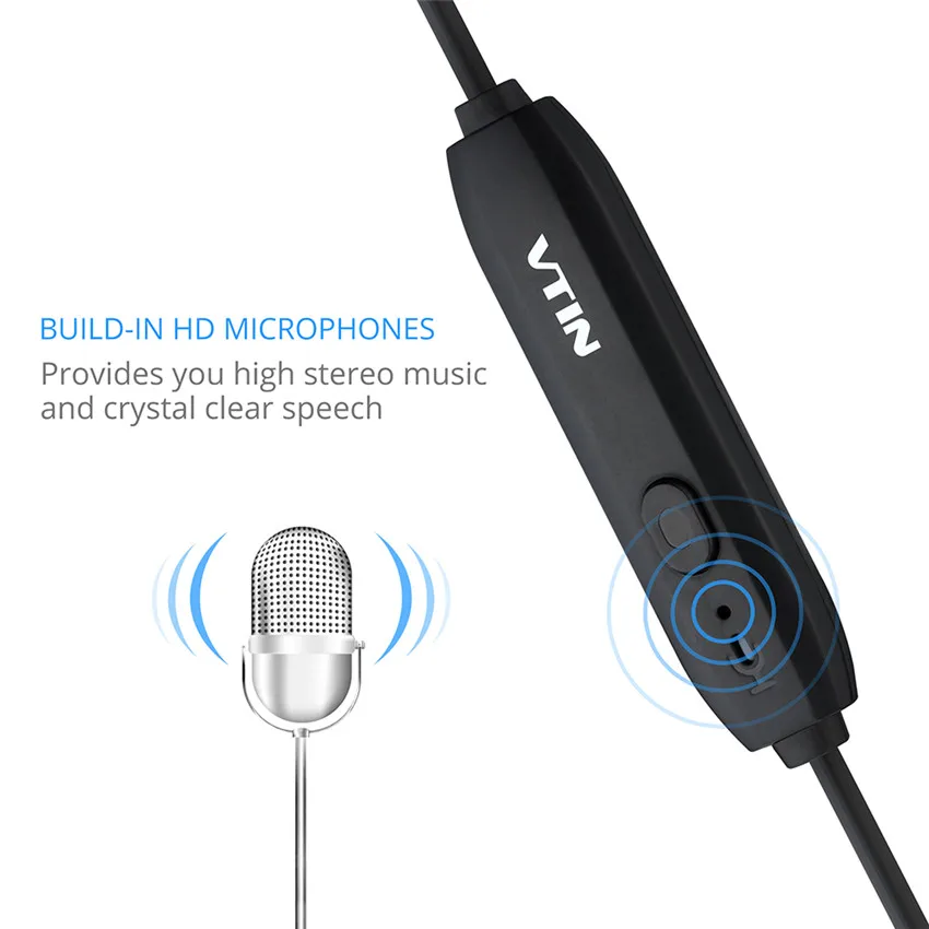 VTIN Bluetooth 4 1 Наушники Беспроводные bluetooth спортивные стерео звук шумоизоляция