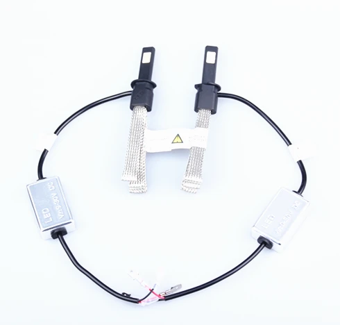 2 шт. H1 H4 H7 светодиодный 60W 6000K 12V/24V 6400LM автомобильные ксеноновые фары белого цвета