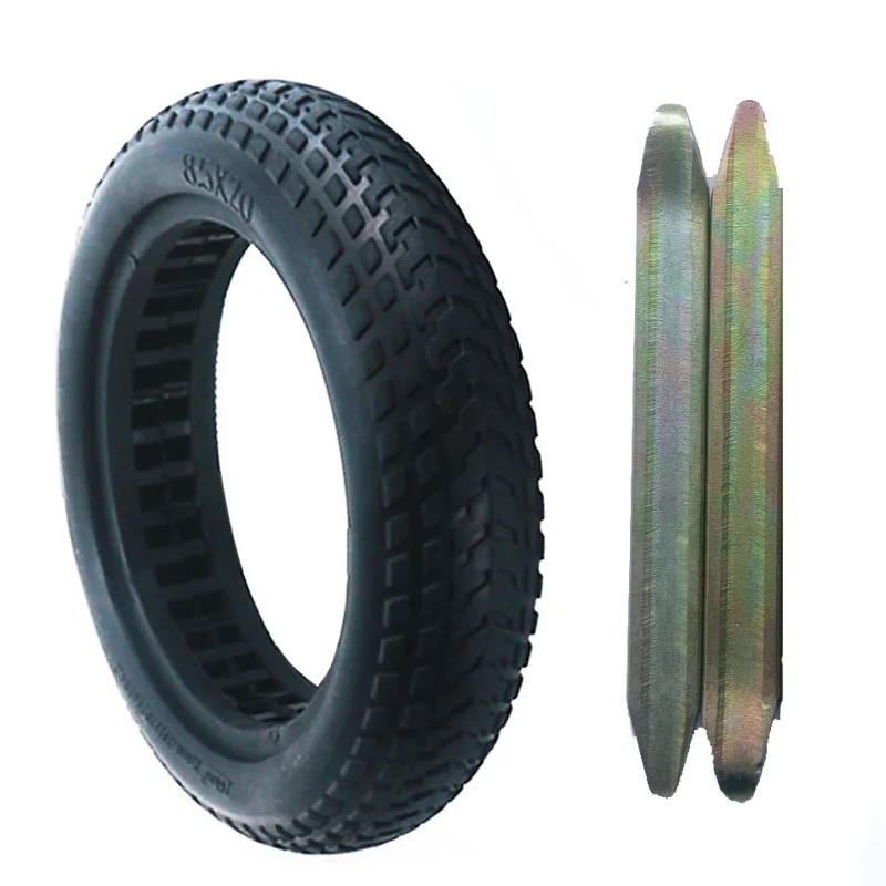 Tire with Crowbar Xiaomi M365 скутер бегущие плоские полые шины бескамерные шины инфляция амортизация для Xiaomi Электрический скутер - Цвет: Tire with Crowbar