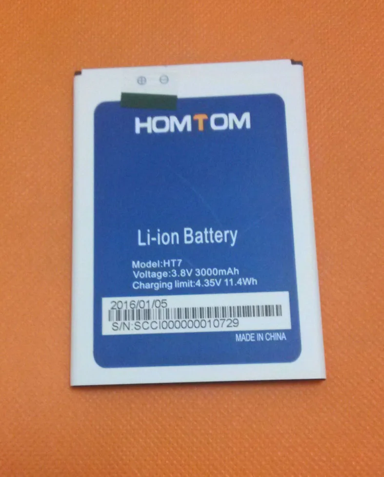 Используется оригинальный 3000 мАч батарея Аккумулятор для HOMTOM HT7 MTK6580 5 дюймов 1280x720