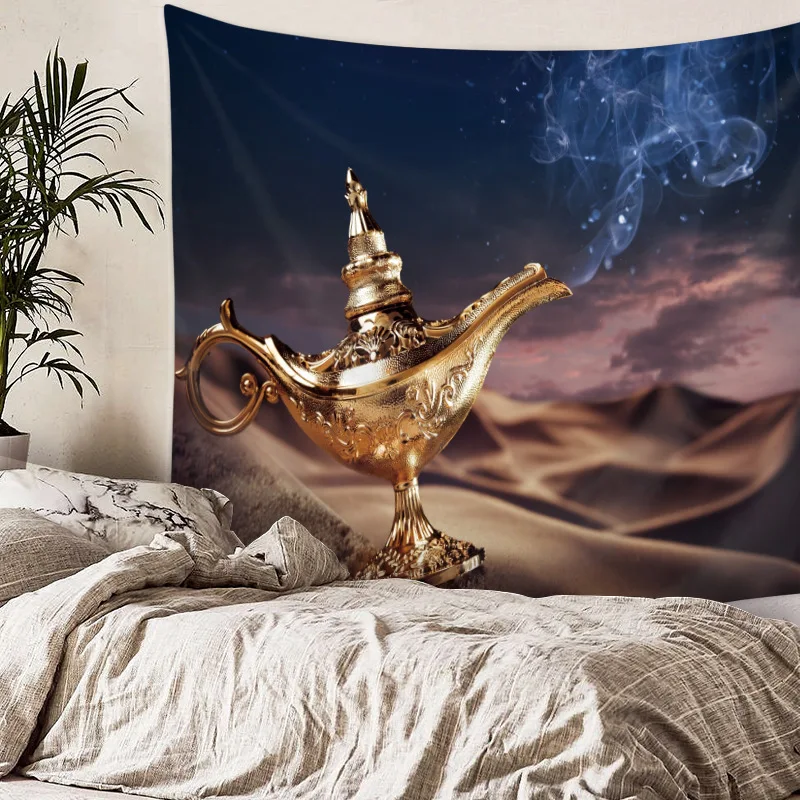 Мандала грациозный Печатный психоделический гобелен настенный природный пейзаж