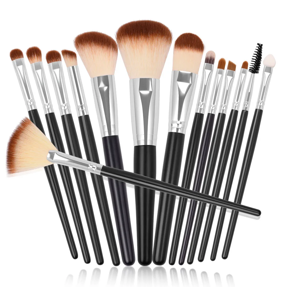 Профессиональные кисти для макияжа 15 шт|makeup tool kits|brush set professionalprofessional makeup tools |