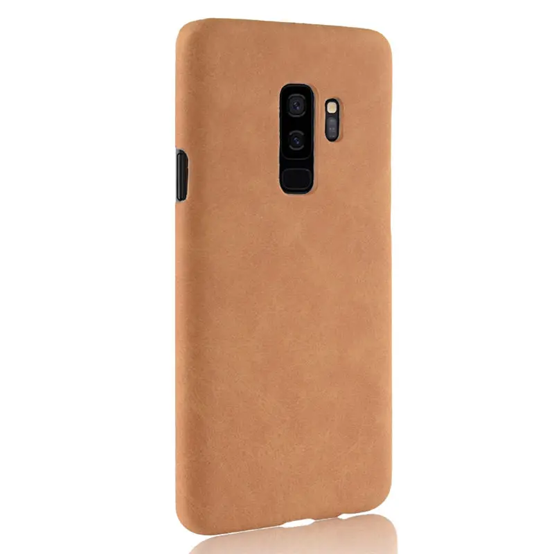 Для samsung Galaxy S9 Чехол класса люкс из искусственной кожи жесткий пластиковый