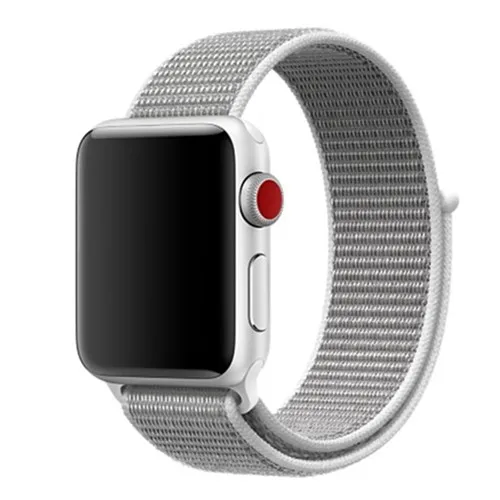 Pearl Ремешок для Apple Watch, ремешок для Apple Watch 5, 4, 44, мм, 42 мм, iwatch band 3, 2, 5, 42 мм, 38 мм, Спортивная петля, correa, нейлоновый ремешок для часов - Цвет ремешка: Pearl