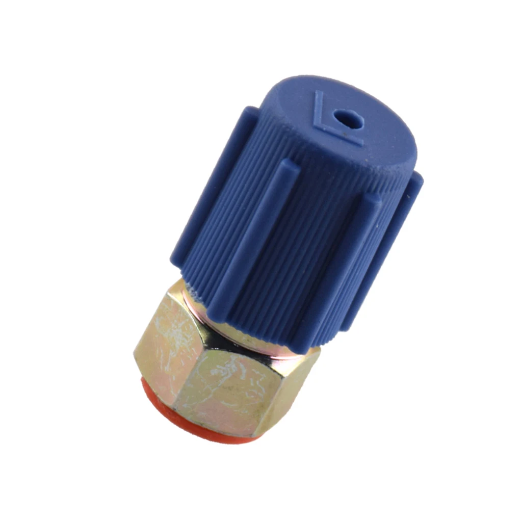 7/16 Low A/C Service Charging Port Adapter Retrofits R12 to R134a with Cap removable Schrader valve Hot Selling | Автомобили и