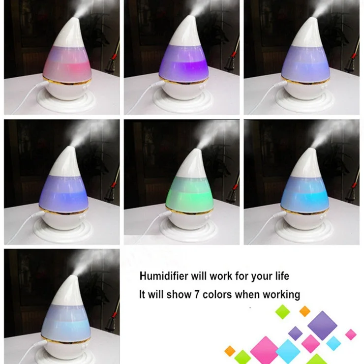 Увлажнитель воздуха со светодиодный светильник кой 7 цветов|maker fogger|mist maker foggerair
