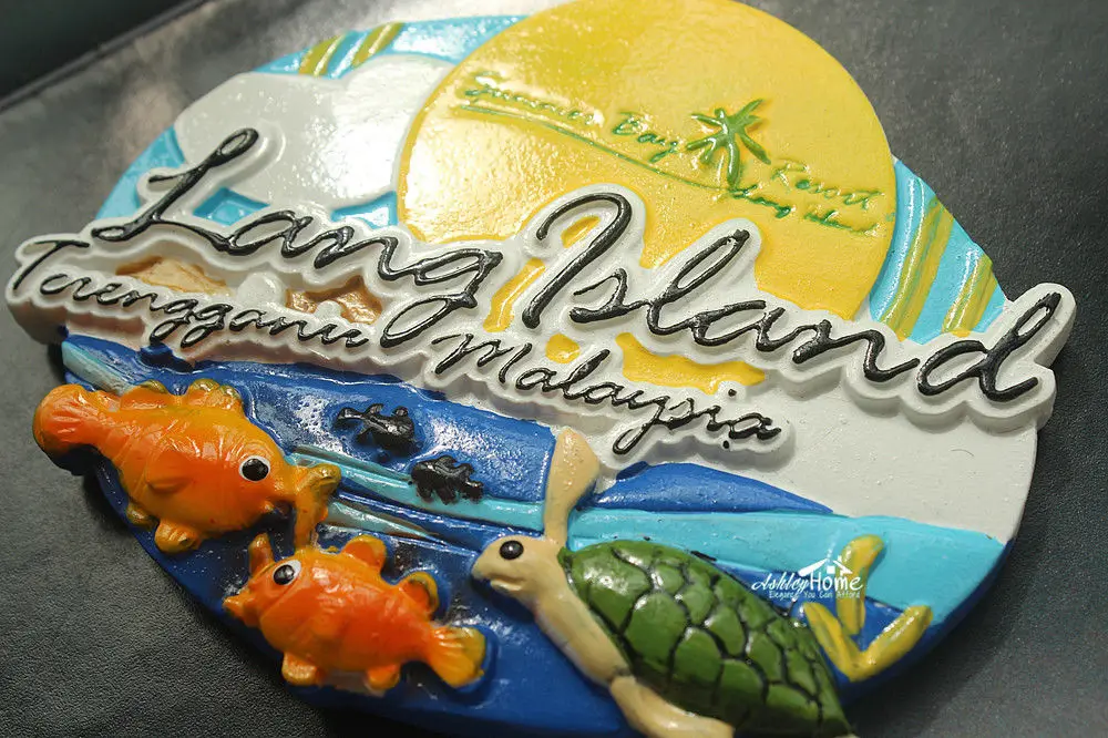 Большой 3D магнит на холодильник из Малайзии острова Лан туристическая