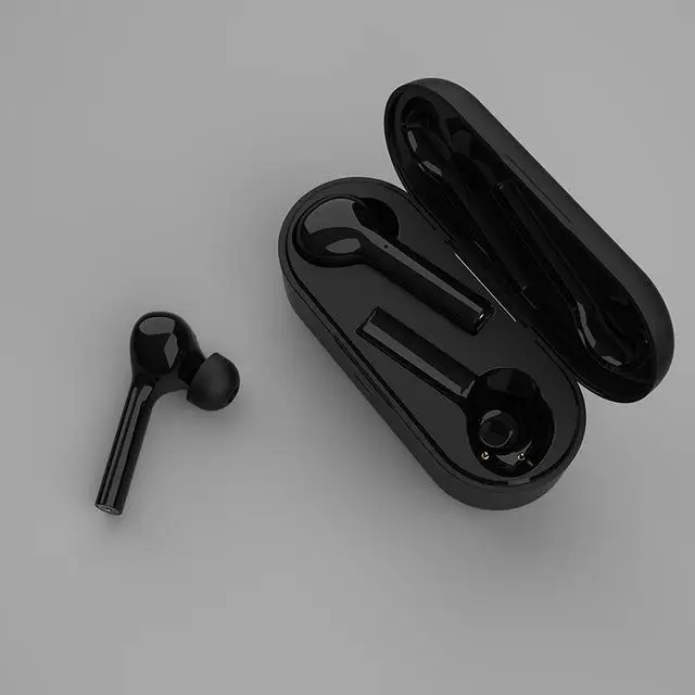 Мини JS18 TWS наушники Беспроводная Bluetooth гарнитура бас стерео 3D наушники Handfree шумоизоляция для xiaomi huawei iphone - Цвет: black