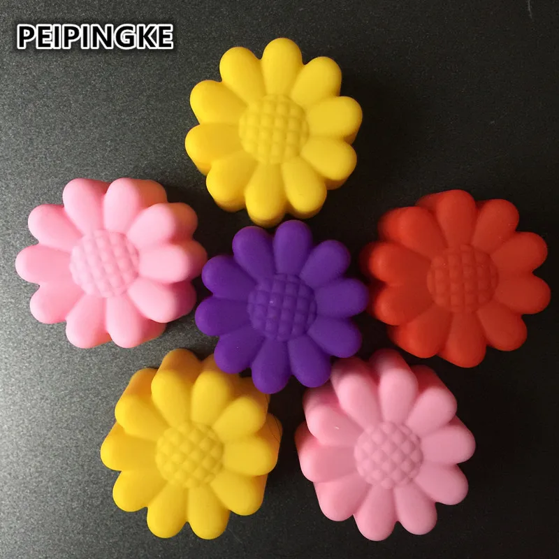 5 шт. силиконовая форма для тортов 3 см подсолнуха шоколада цветов кексов