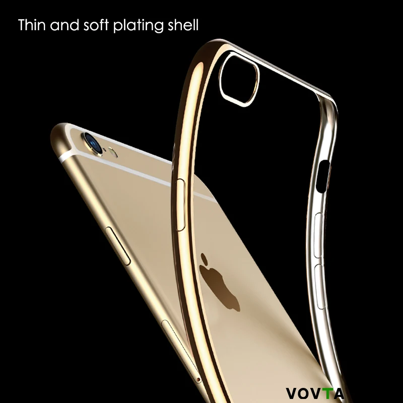 VOVTA 5s для iPhone 6 s e 5 чехол из прозрачного силикона милые мягкие Роскошные Чехлы