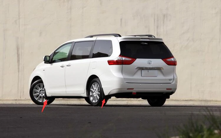 Luhuezu формованные резиновые брызговики брызговик для Toyota Sienna аксессуары 2011 2012 2013