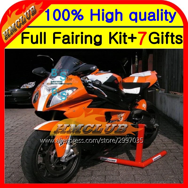 Оранжевый белый корпус для BMW S1000R 09 14 S 1000R S1000RR 2HM91 1000 RR 10 11 12 13 1000RR S1000 новый