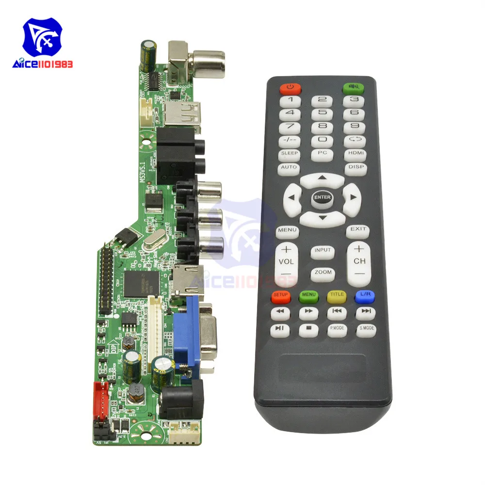 Универсальный ЖК-контроллер разрешение ТВ материнская плата VGA HDMI AV ТВ USB HDMI интерфейс драйвер платы Привод модуль управления