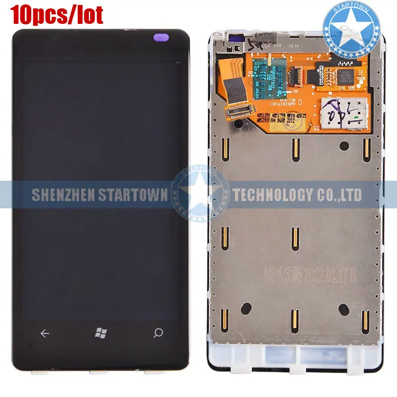 10 шт./лот черный цвет замена дигитайзер сенсорный экран передняя панель