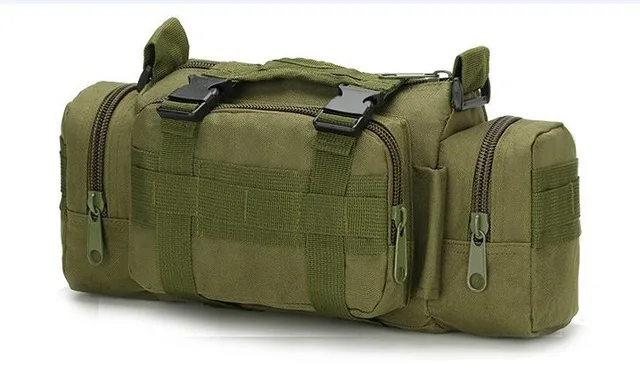 Army Green Верхняя уличная Военная тактическая поясная сумка, водонепроницаемый нейлоновый походный рюкзак для кемпинга, сумка для рук, военная сумка mochila bolsa - Цвет: Army Green