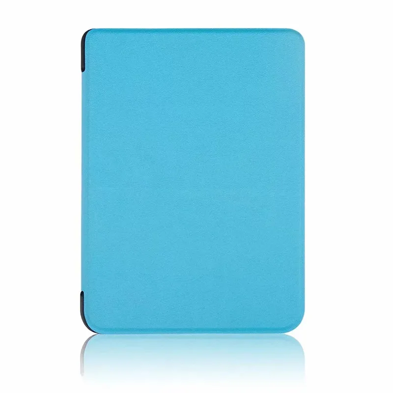 Sky blue Ультратонкий умный чехол из искусственной кожи с рисунком на магните для kobo Clara N249, Прозрачный HD 6,0 электронные книги, защитный чехол+ пленка+ стилус - Цвет: Sky blue