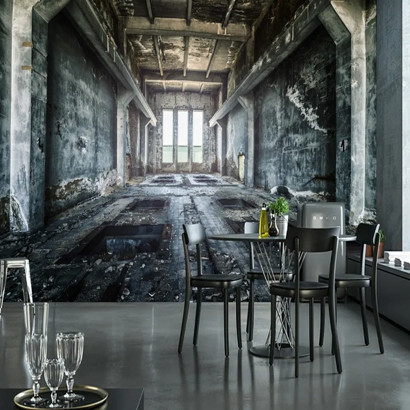 Фотообои современные персональные ностальгические обои ретро магазин черные