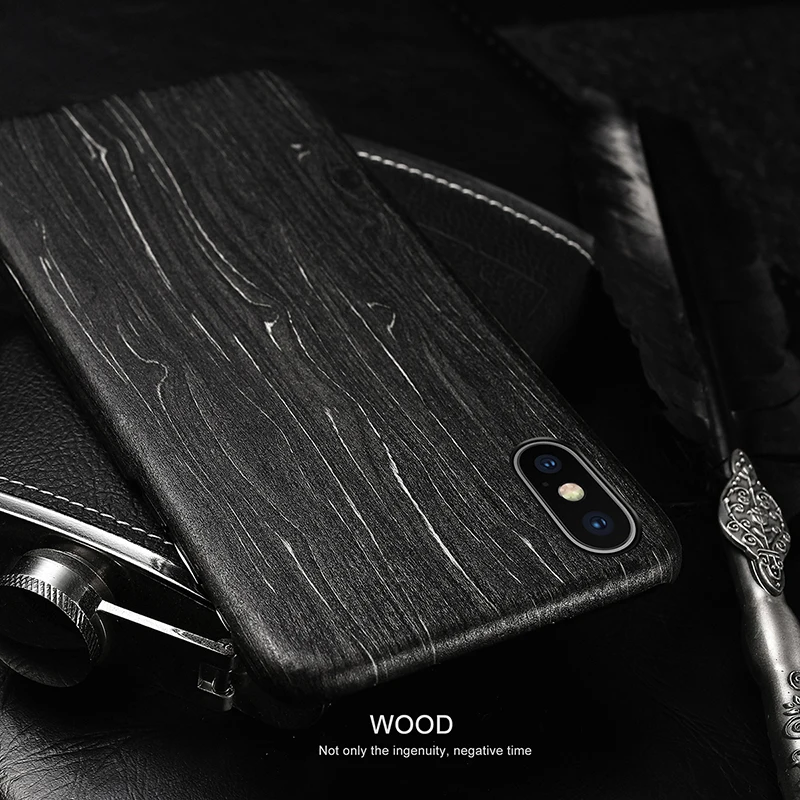 Showkoo чехол для телефона iPhone 7 8 Plus X XS XSMax XR 6 S плюс ультра тонкий деревянный задний