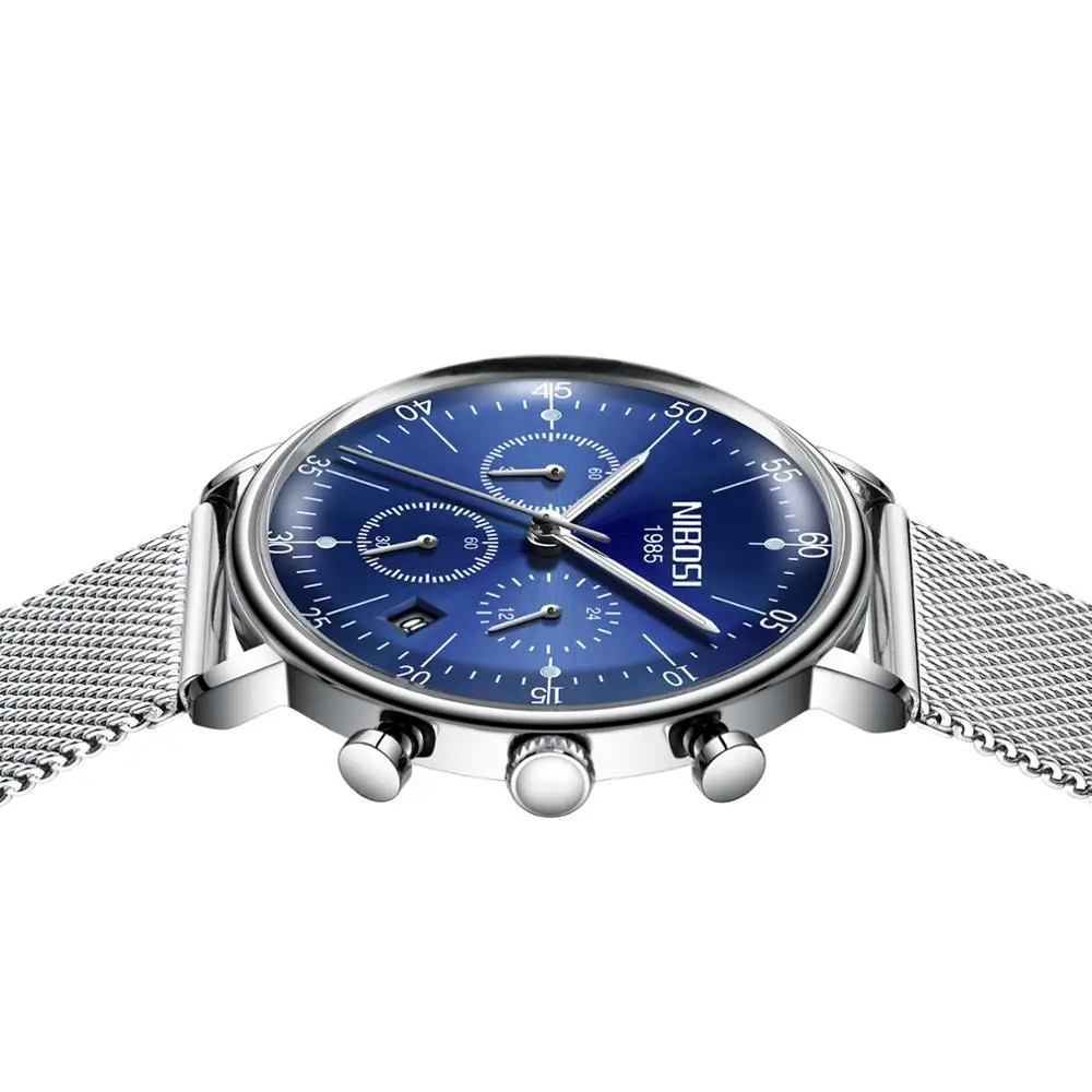 Reloj Hombre 2020 NIBOSI лучший бренд класса люкс Для мужчин s часы Водонепроницаемый ультра
