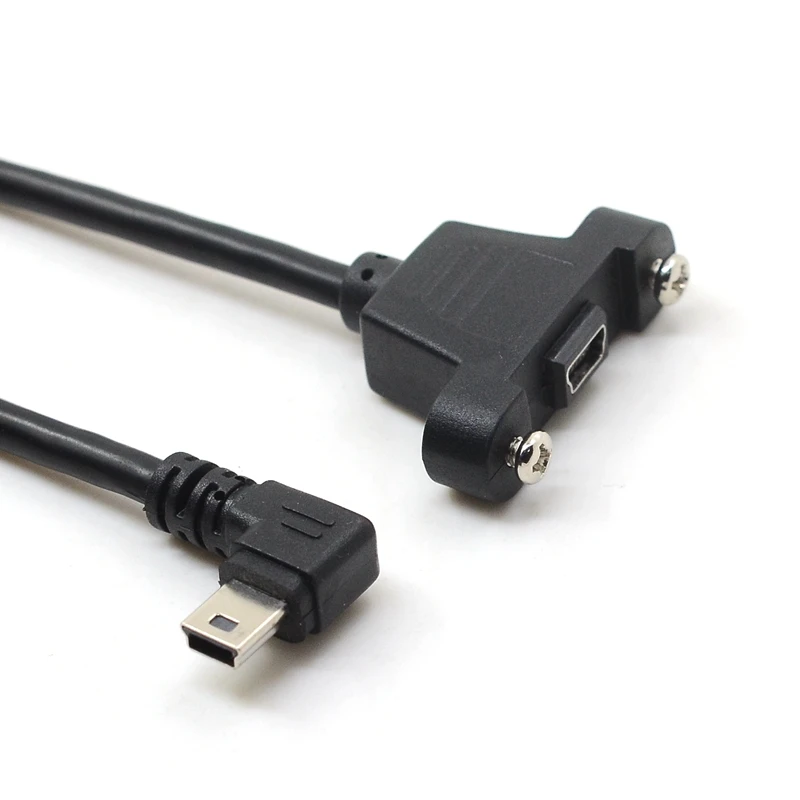Вверх вниз вправо влево под углом 90 градусов мини USB мужчина к Мини женская панель