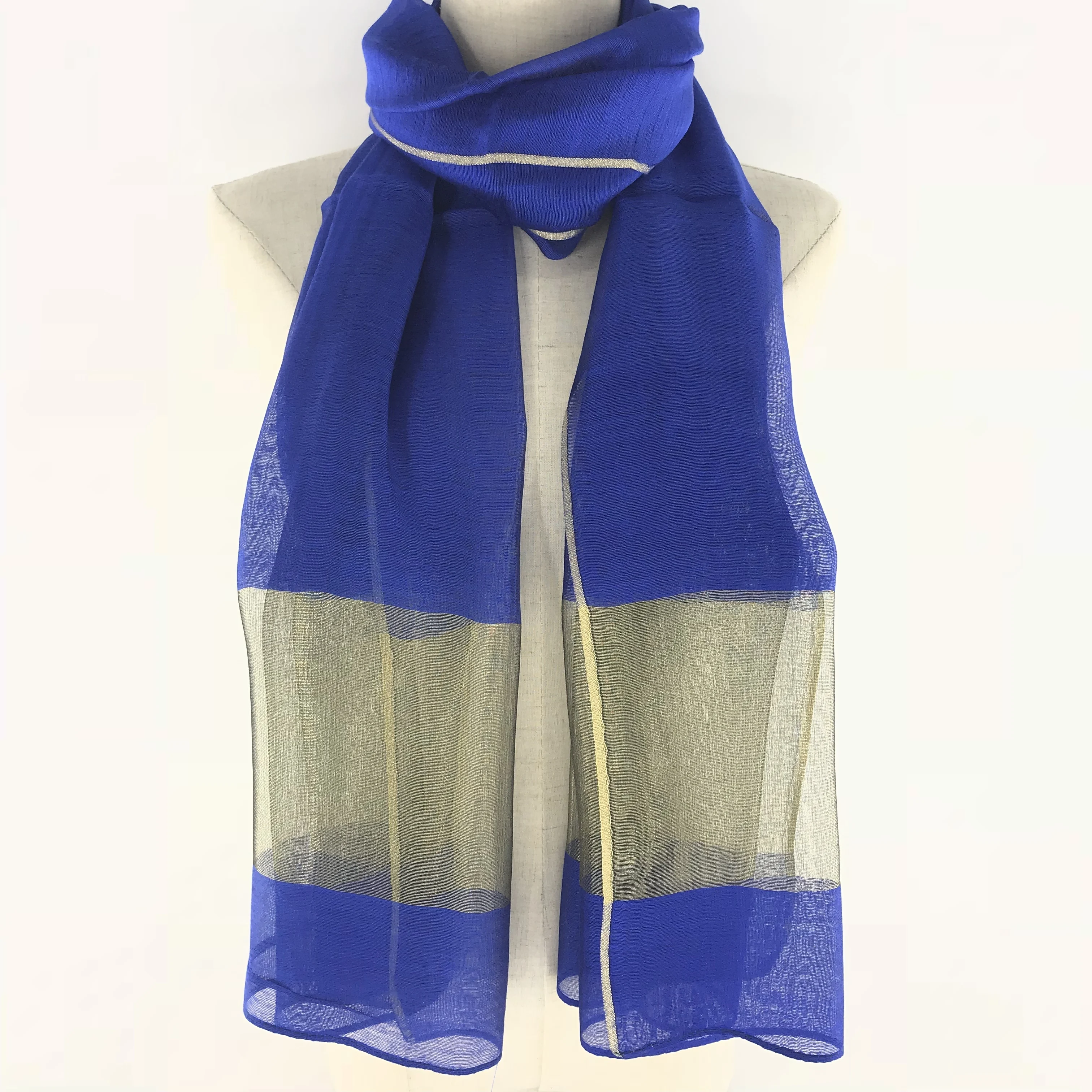 Женский шелковый шарф чистый цвет однотонный большой хиджаб из пашмины