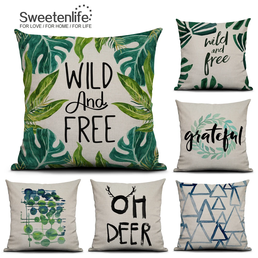Sweetenlife декоративные наволочки для подушек размером 45*45 диванную подушку ткань из