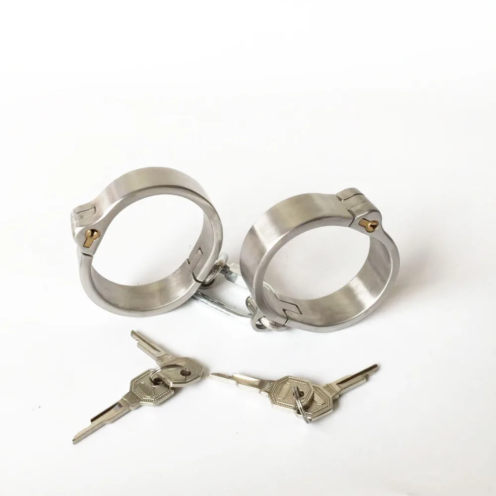Stealth Lock овальные манжеты на запястье из нержавеющей стали наручники со съемной