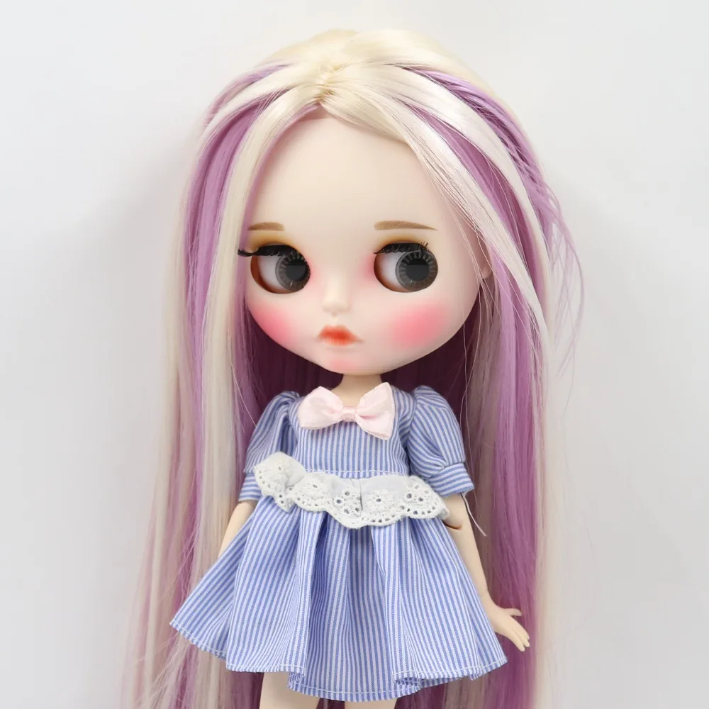Ледяная кукла DBS Blyth 1/6 bjd белая кожа совместное тело новое матовое лицо резные