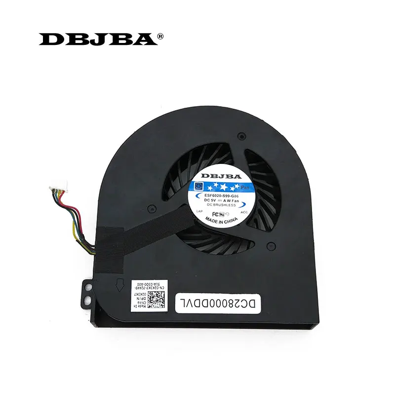 

GPU Video Cooling Fan For DELL Precision M4800 BATA0815R5H PN02 DC28000DDVL CN-02K3K7 02K3K7 Laptop Fan